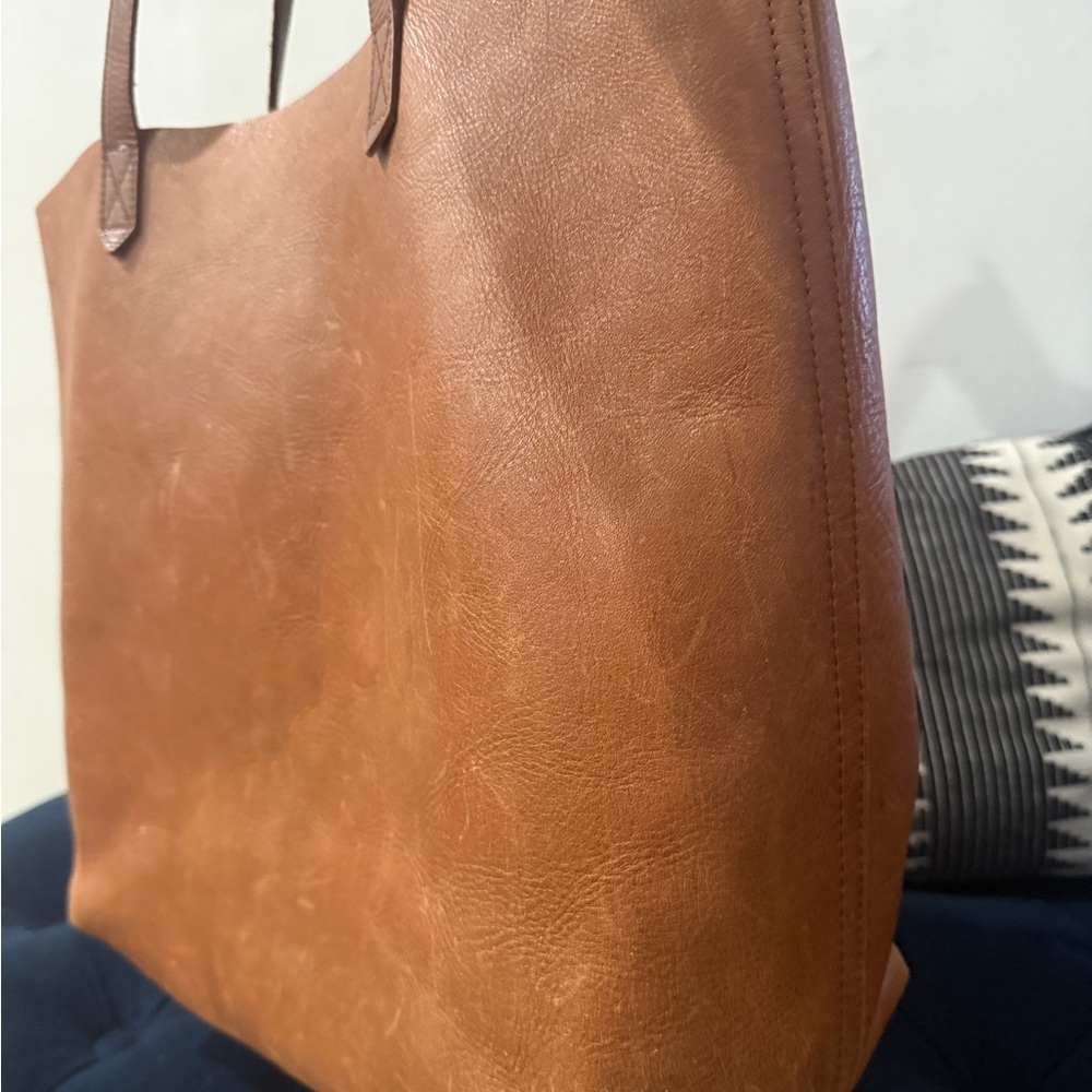 Madewell Leather Large Tote Bag in Brown